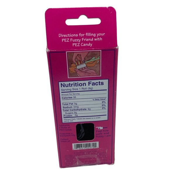 Vtg 2002 Pez Fuzzy Friends Cat & Dog BOO the Cat Cuddly Candy and Dispenser - Picture 3 of 3